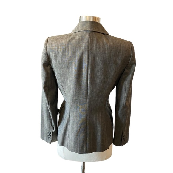 Anne Klein Wool Pinstripe Suit Blazer & Trouser Pants Set - Picture 4 of 15